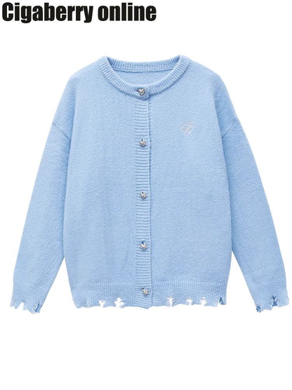 Tassel Broken Sweater Cardigan Jacket【s0000004975】