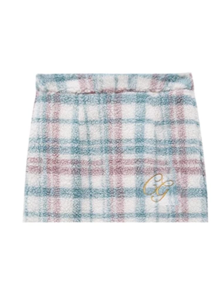 Shaker Color Plaid Red Plaid Half Skirt【s0000004964】