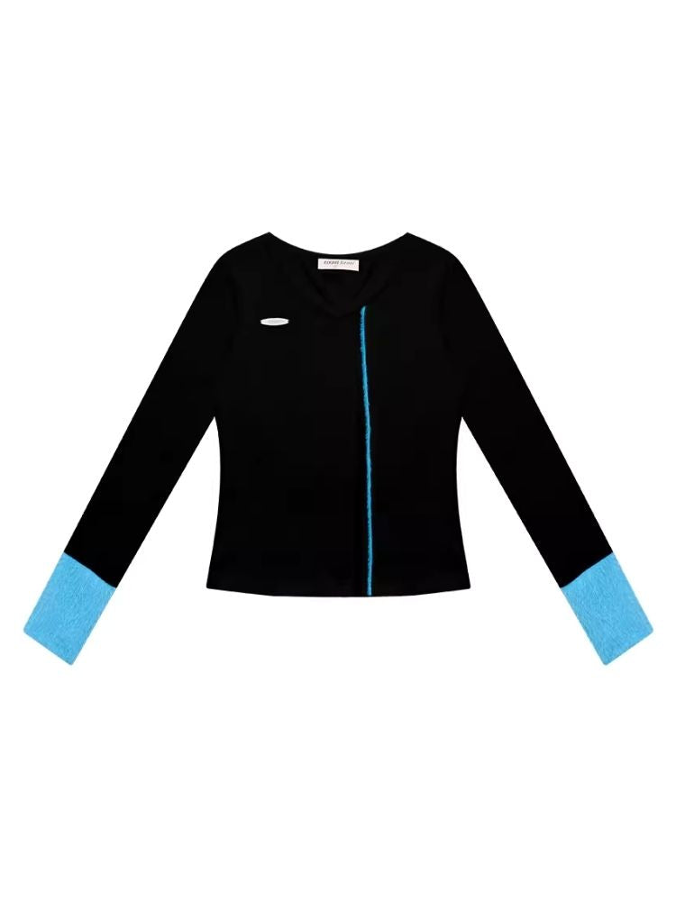 V-neck Long-sleeved blouse【s0000006170】