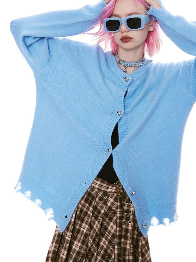 Tassel Broken Sweater Cardigan Jacket【s0000004975】