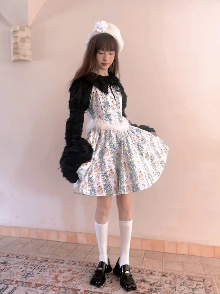 Loose Vintage Lace Bubble Long Sleeve Shirt【s0000004901】