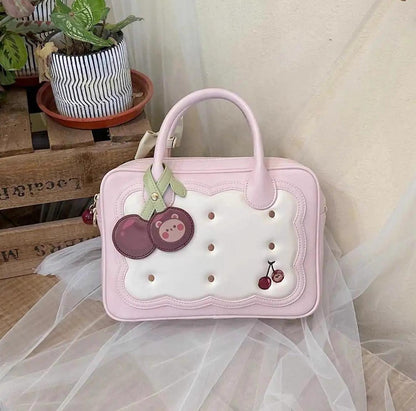 Morning Glory - Kawaii Lolita Bag Cherry Biscuit Shoulder Crossbody Handbag