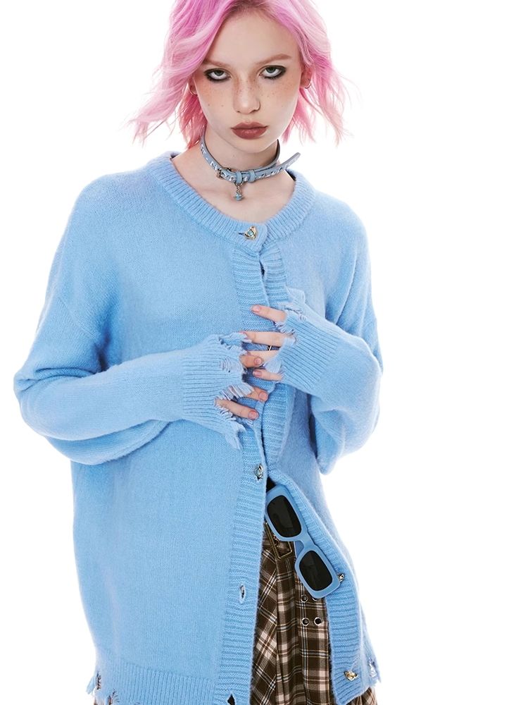 Tassel Broken Sweater Cardigan Jacket【s0000004975】