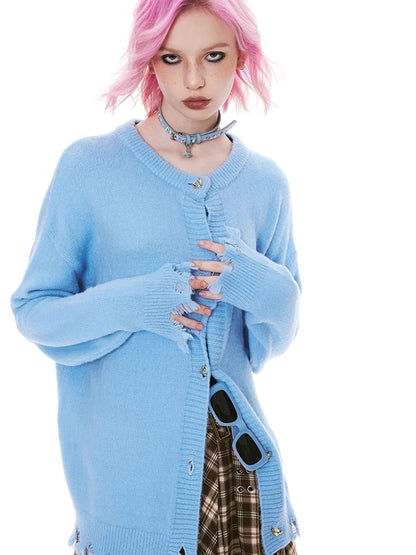 Tassel Broken Sweater Cardigan Jacket【s0000004975】