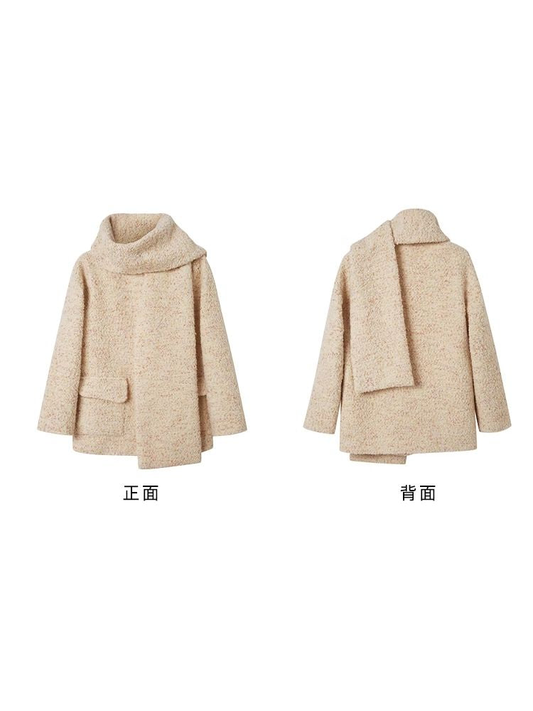 Drop Shoulder Cloudy Beige Coat【s0000004876】