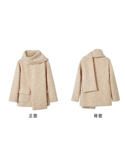 Drop Shoulder Cloudy Beige Coat【s0000004876】