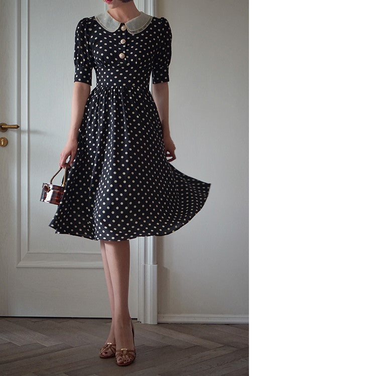 retro polka dot dress