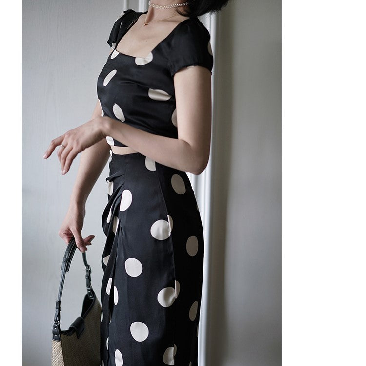 Duchess polka dot vintage skirt