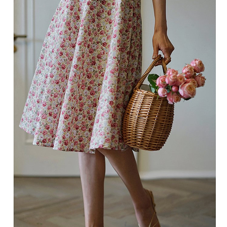 Flower field vintage dress