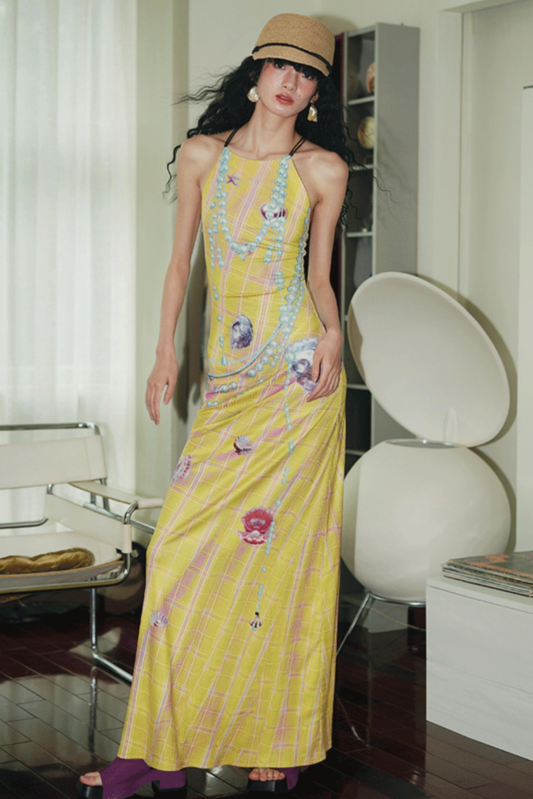 Pearl Backless Dress