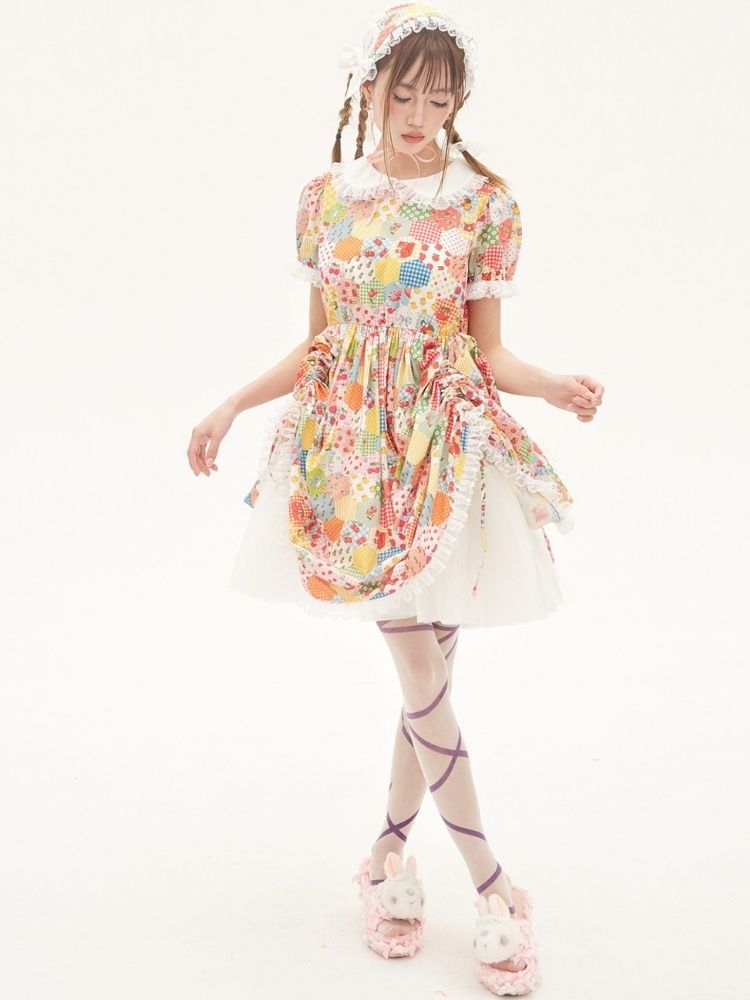 Fancy frill tulle dress【s0000001885】
