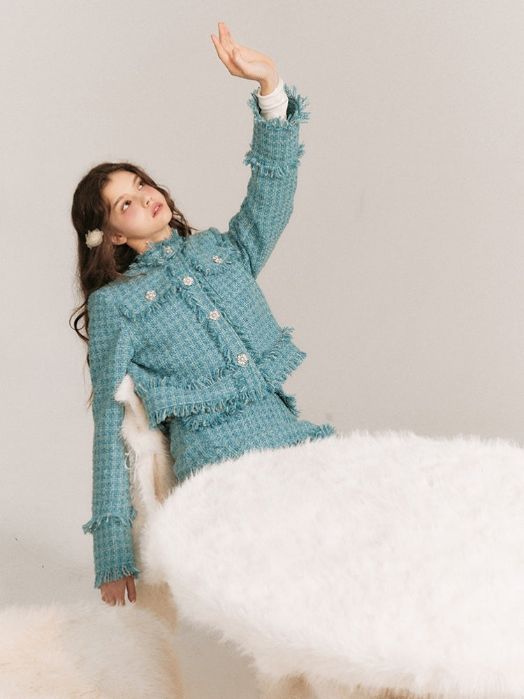 Wool Tweed Jacket & Half Skirt【s0000003856】