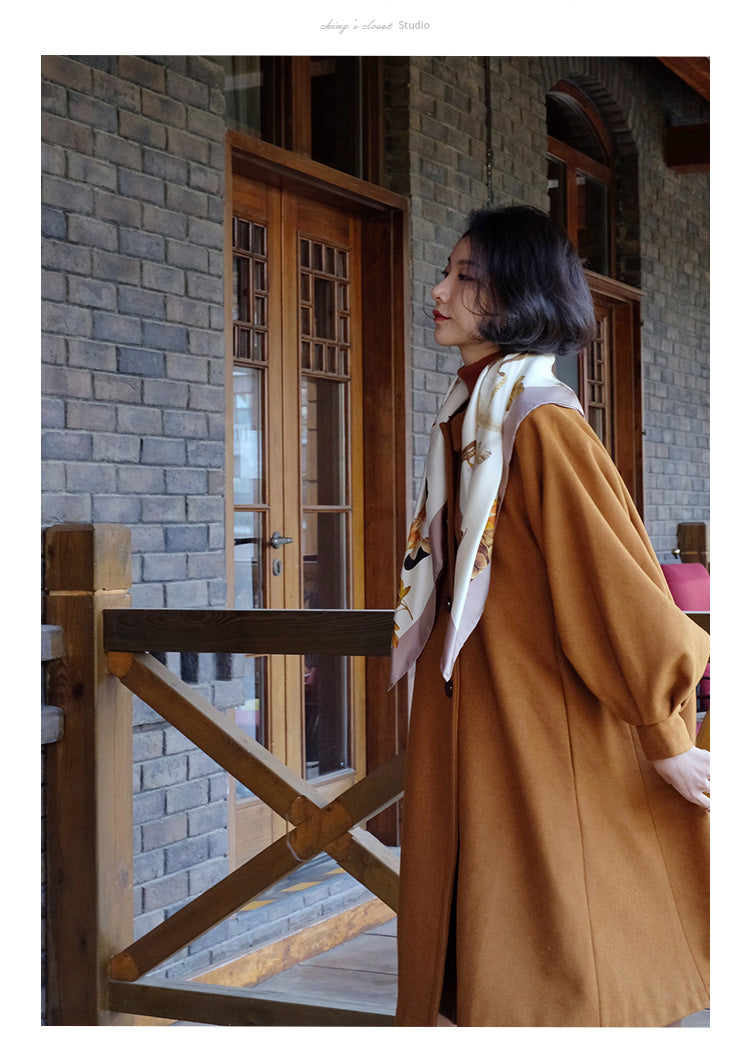 Western lady classical wool coat