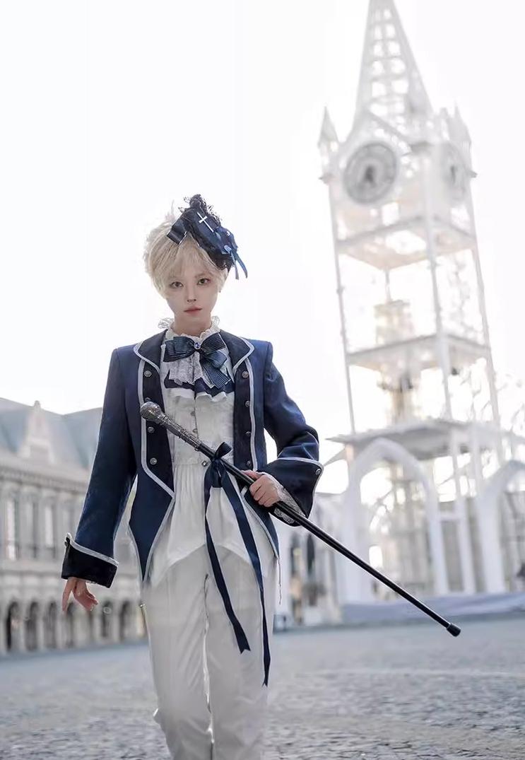 CastleToo - Coffin of Pilgrimage - Medieval European Ouji Lolita Shirt & Pants Suit