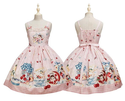 Summer Fairy - IP Collab Kawaii Lolita JSK Shirt Candy Box Hat