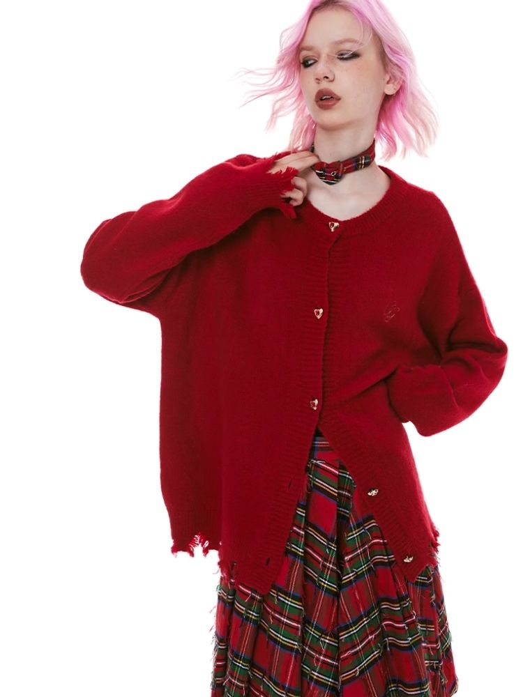 Tassel Broken Sweater Cardigan Jacket【s0000004975】