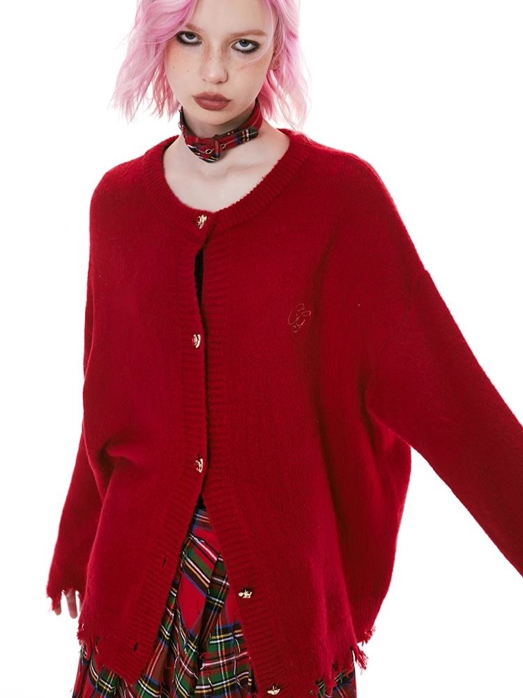 Tassel Broken Sweater Cardigan Jacket【s0000004975】