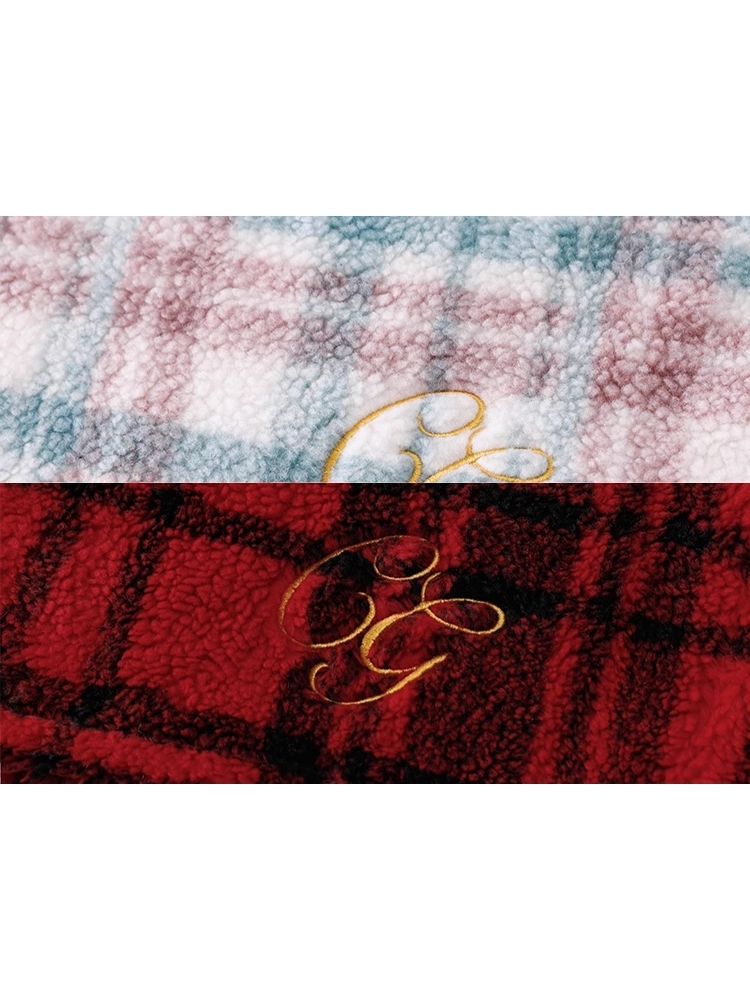 Shaker Color Plaid Red Plaid Half Skirt【s0000004964】