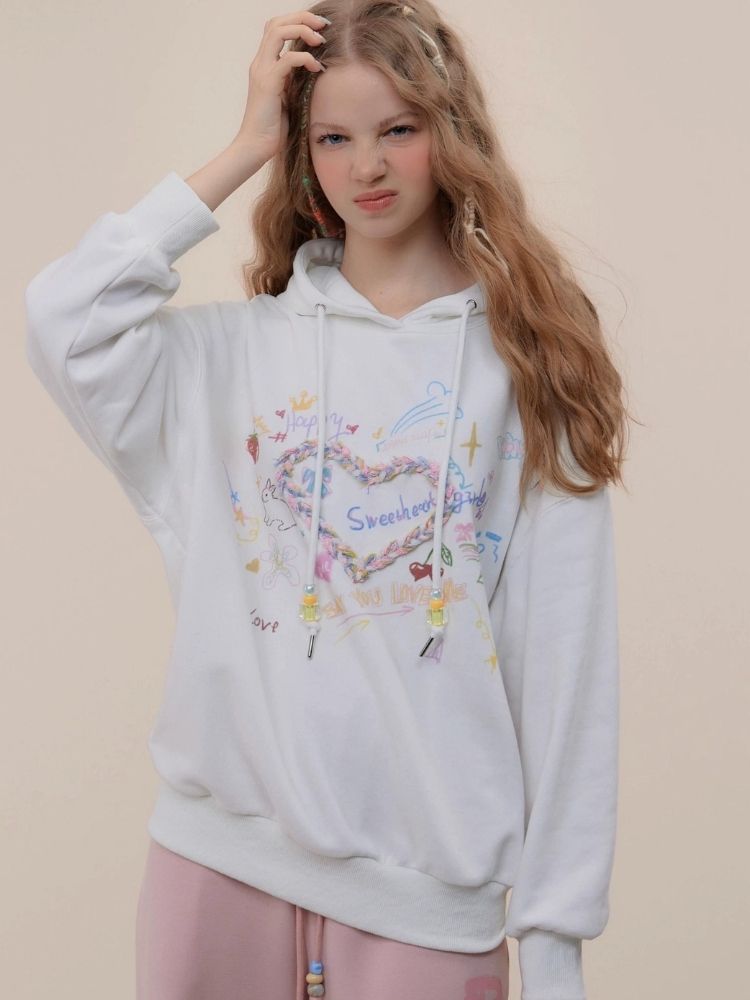 Long sleeve loose sweatshirt【s0000003755】