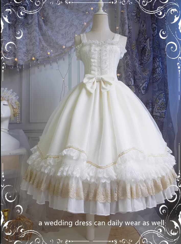 Fairy Tales - Fate Quartet Bridal Lolita Gothic JSK Dress