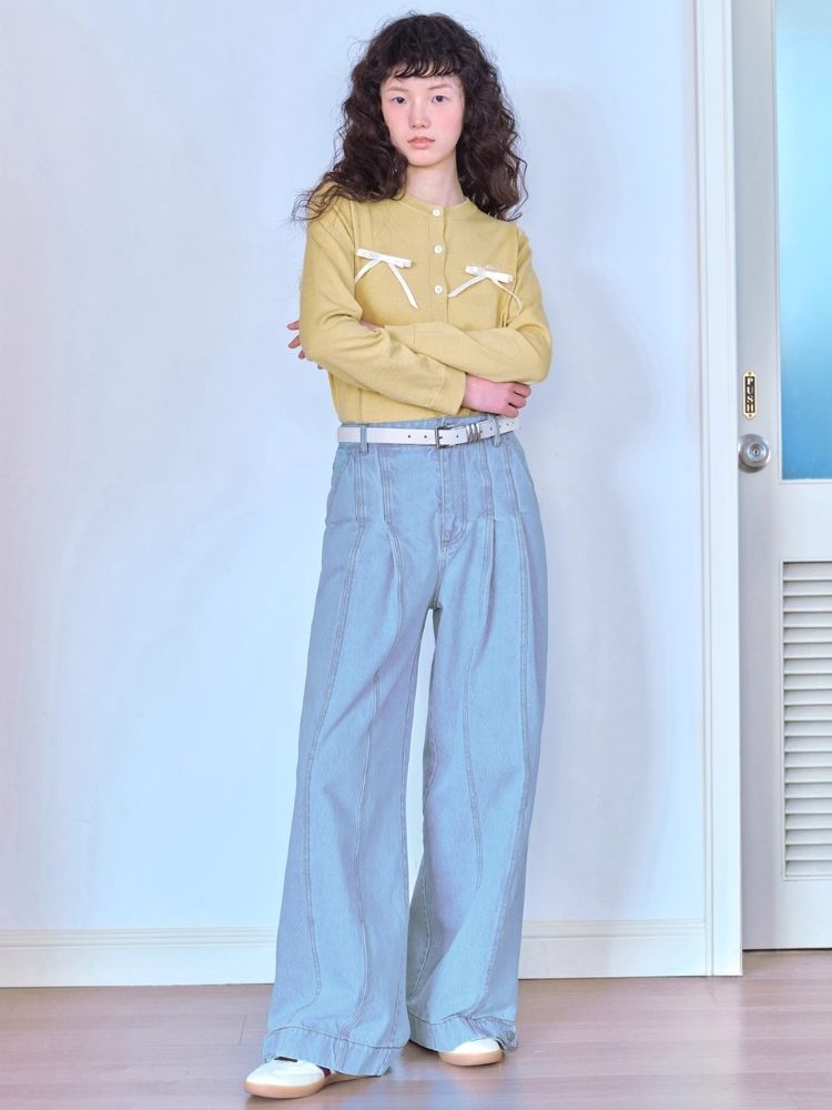 Versatile casual loose-fitting denim pants【s0000007059】