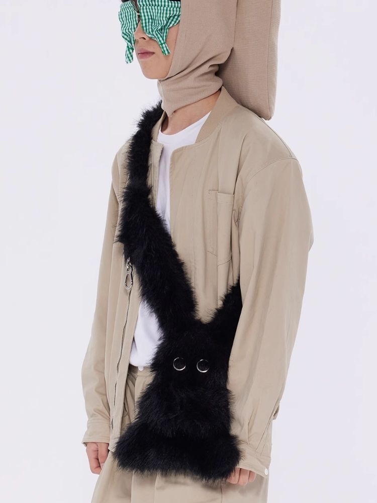 Big Eye Bunny Fluffy Crossbody Bag【s0000005212】