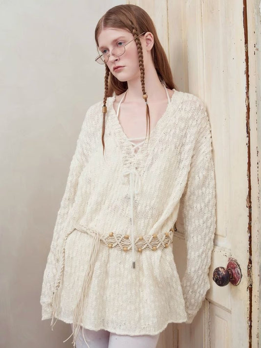 Slouchy Style Loose Knit Cowl Top【s0000008183】