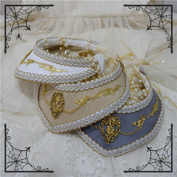 Foxcherry - Retro Lolita Gorgeous Bead Chain Headdress Multicolors