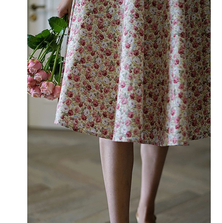 Flower field vintage dress