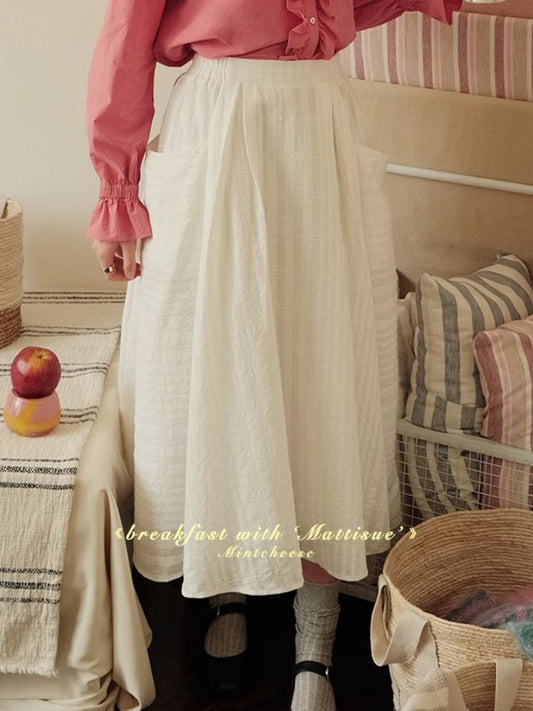 Check Hem Pockets Halterneck Dress【s0000007489】