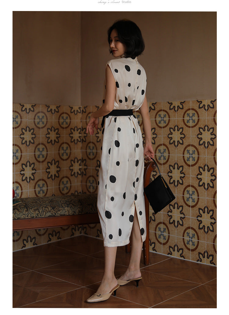 Countess Polka Dot Ecru Dress