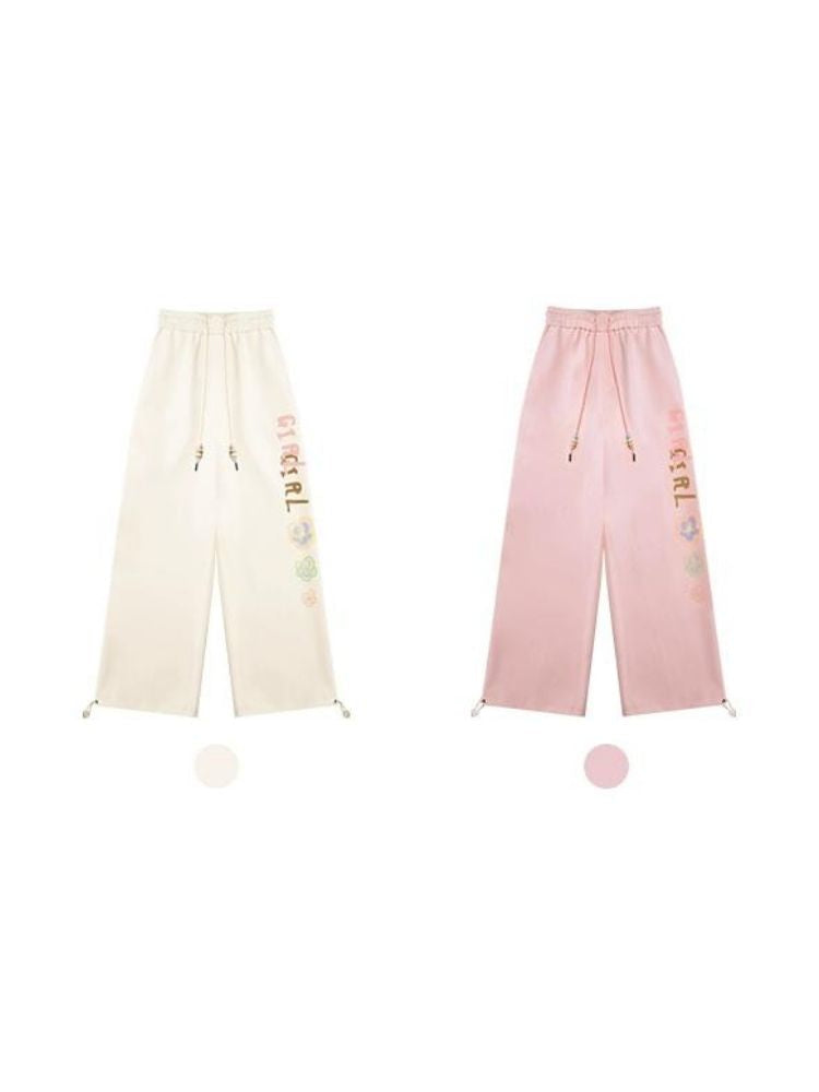 High waist straight sweatpants【s0000003787】