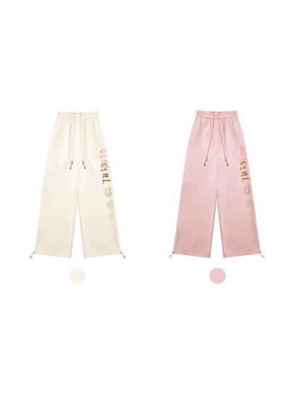 High waist straight sweatpants【s0000003787】