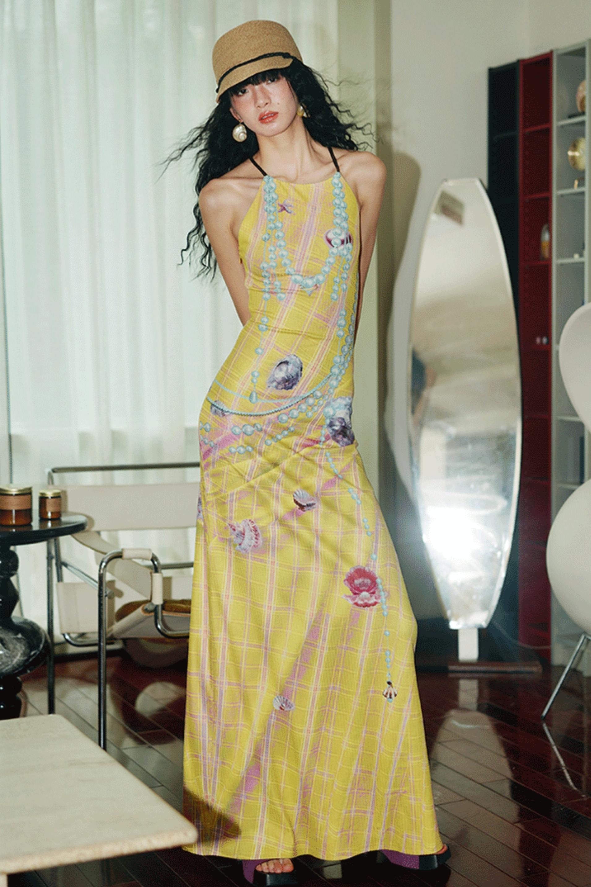 Pearl Backless Dress