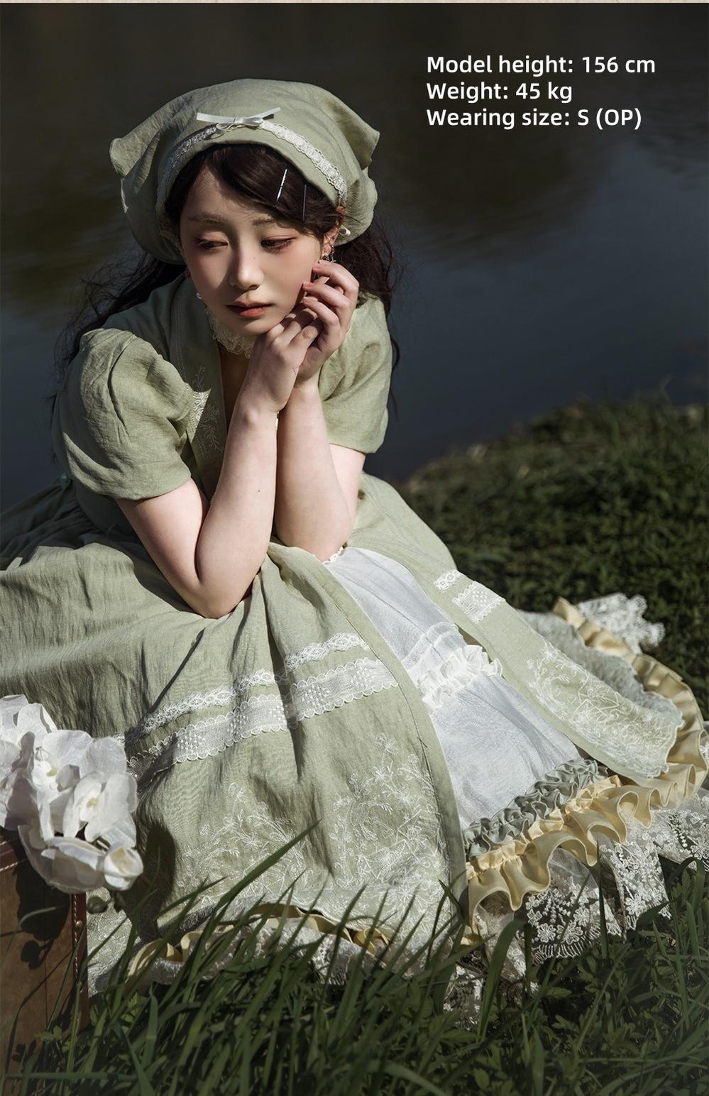 ZJstory - 14-line Poem Set - Classic Lolita Separate Dress Set Tiered Ruffles Skirt