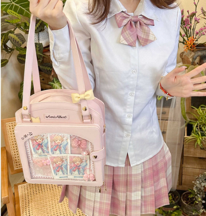 Morning Glory - Kawaii Lolita Checkered Itabag Multicolors