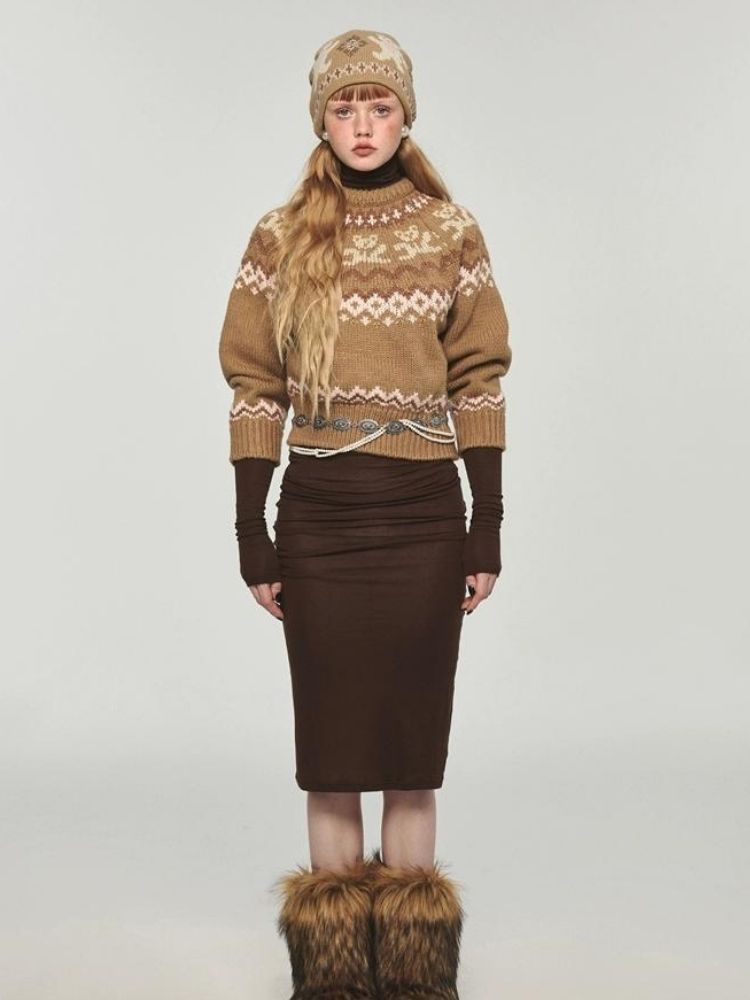 High neck slim fit inner dress【s0000004130】