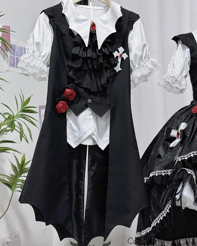 CastleToo - Night Rose - Elegant Ouji Lolita Suits, JSK / Shorts