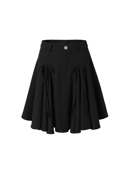 Bow tie pleated skirt【s0000007060】