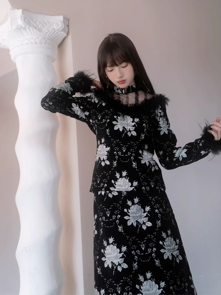 Side Split Long Half Skirt【s0000004902】