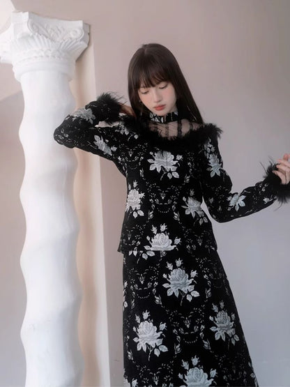 Side Split Long Half Skirt【s0000004902】