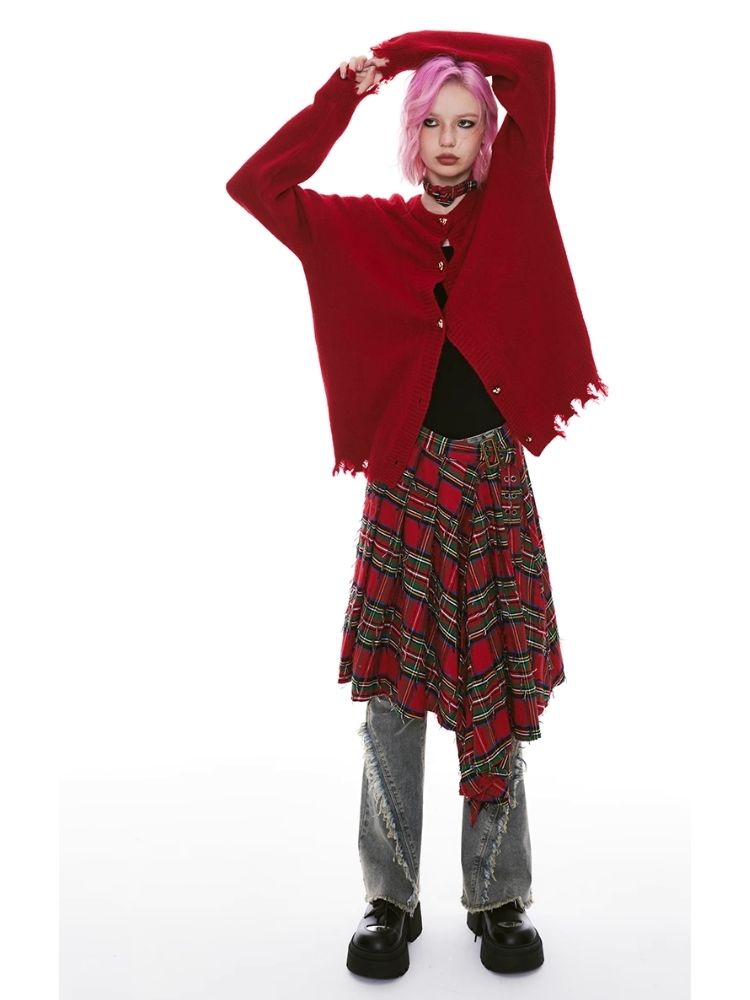 Tassel Broken Sweater Cardigan Jacket【s0000004975】