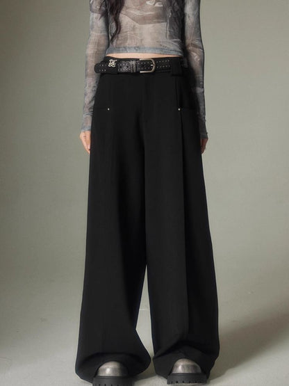 Straight loose wide pants【s0000003980】