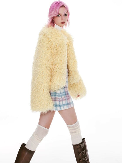 Shaker Color Plaid Red Plaid Half Skirt【s0000004964】