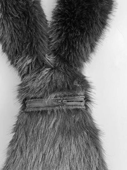 Big Eye Bunny Fluffy Crossbody Bag【s0000005212】