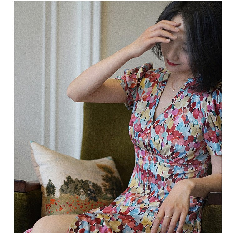 Tropical Floral Vintage Dress