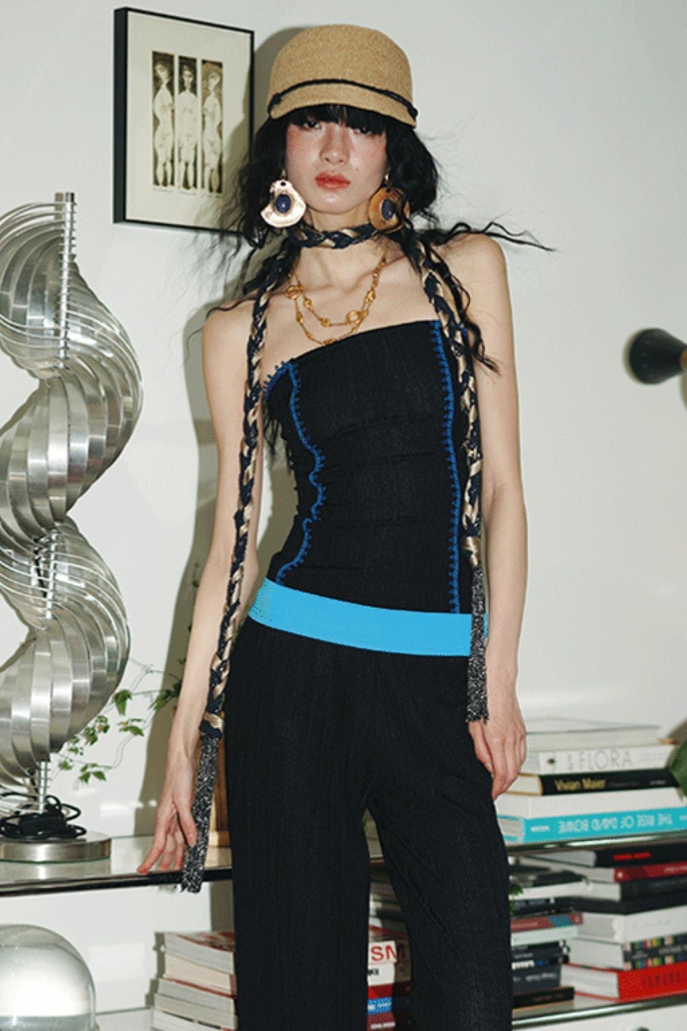 Silk Stripe Tank Top