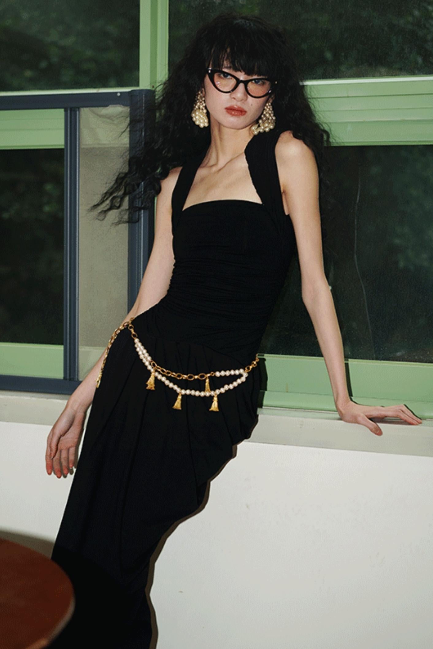 Western Style Draped Dress