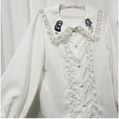 CastleToo - Corroding the Heart - Ouji Lolita Shirt Suspenders Shorts