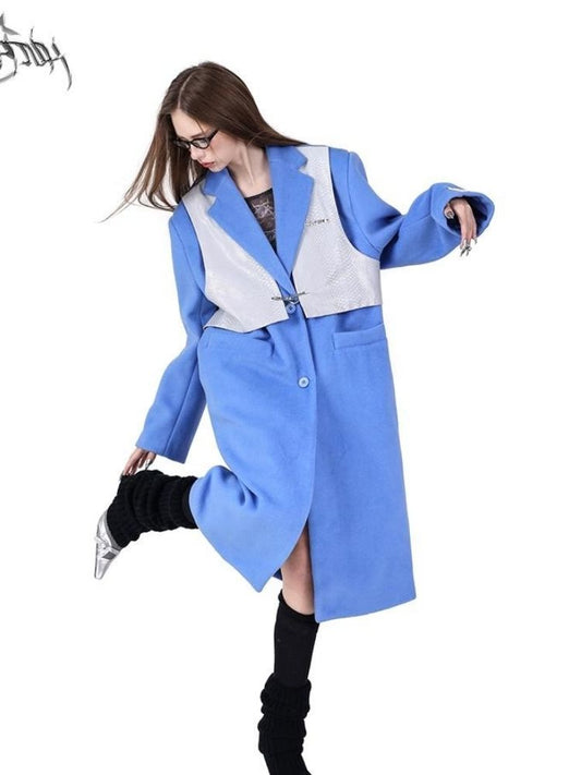 Loose Warm Genderless Tweed Coat Jacket【s0000005056】